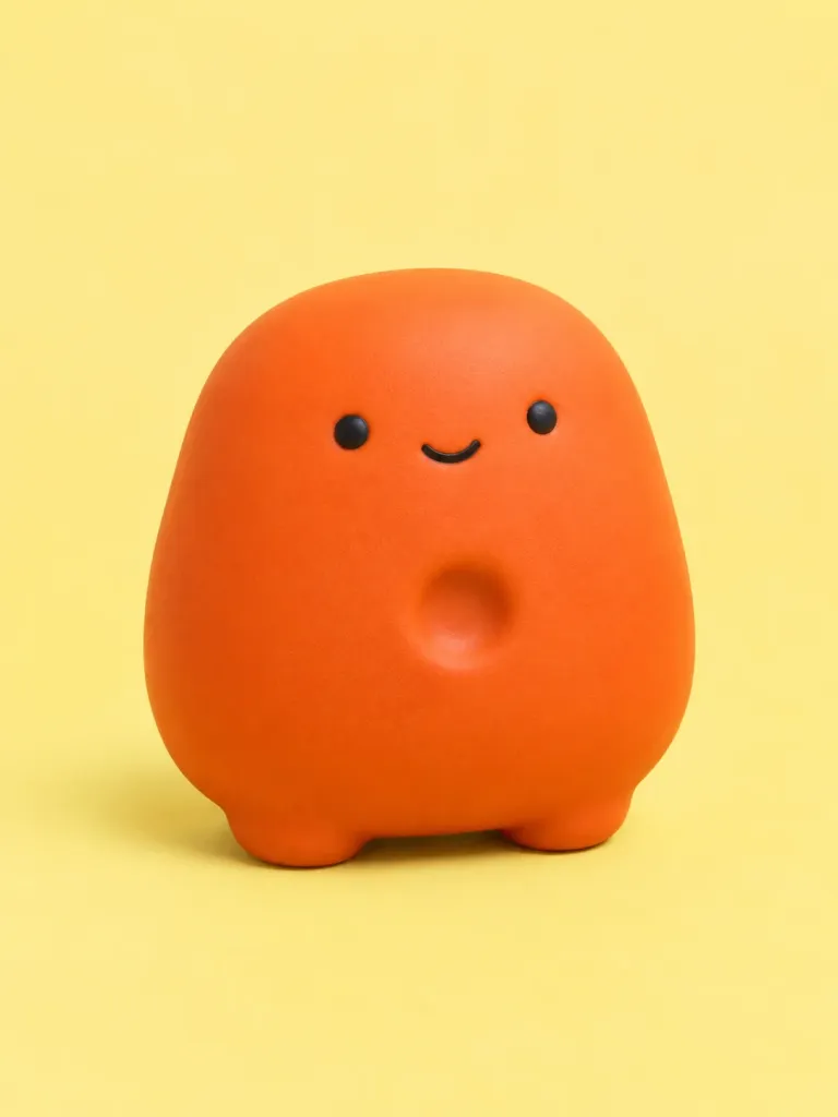 Glob in Tangerine, front view