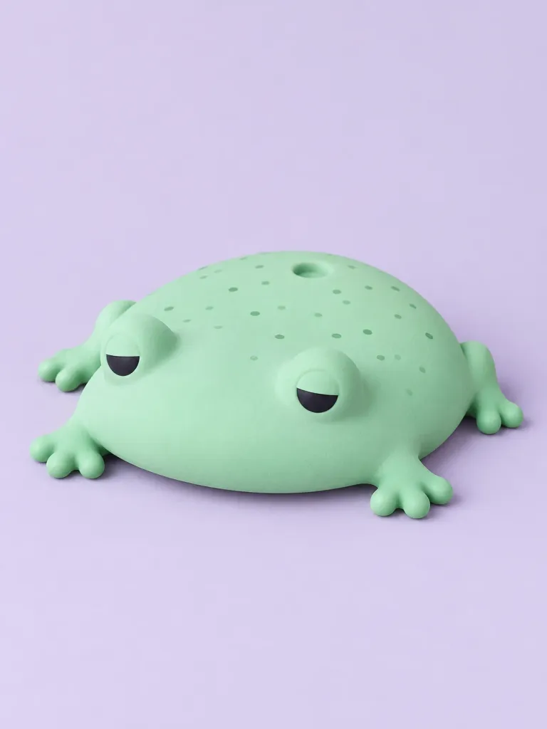 Blorp the Puddle Frog in Mint, front view