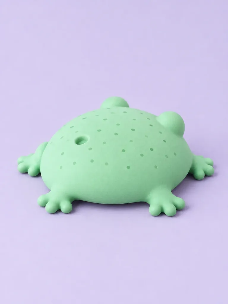 Blorp the Puddle Frog, back view