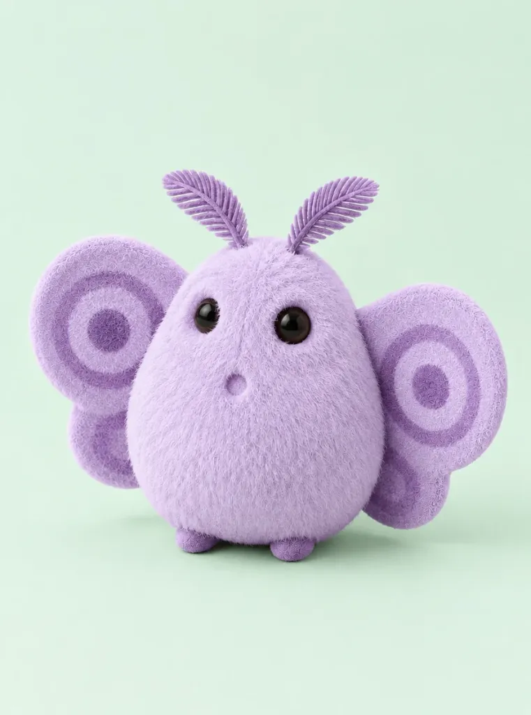 Mabel the Moth in Lilac