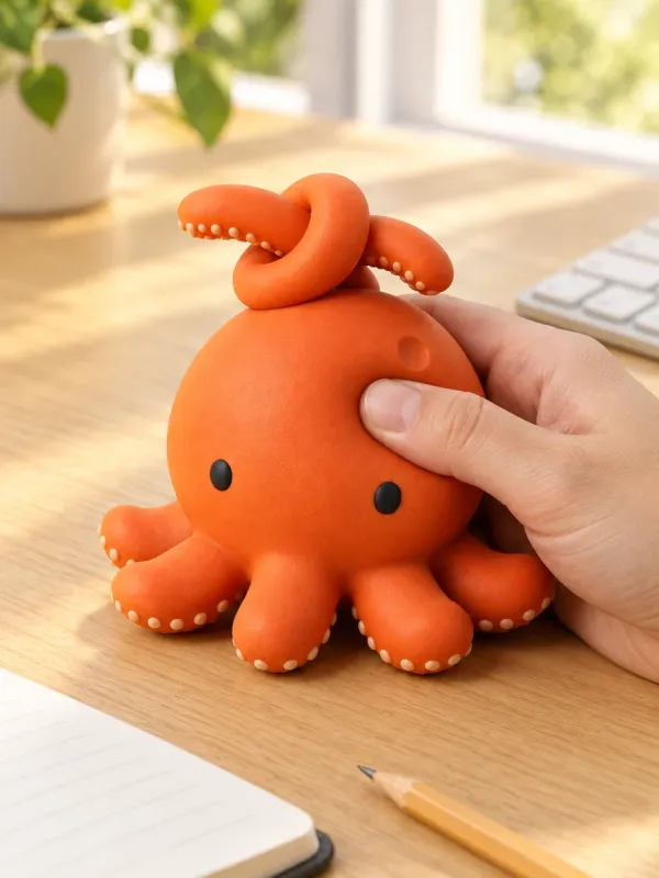 Knotty Octo on a desk