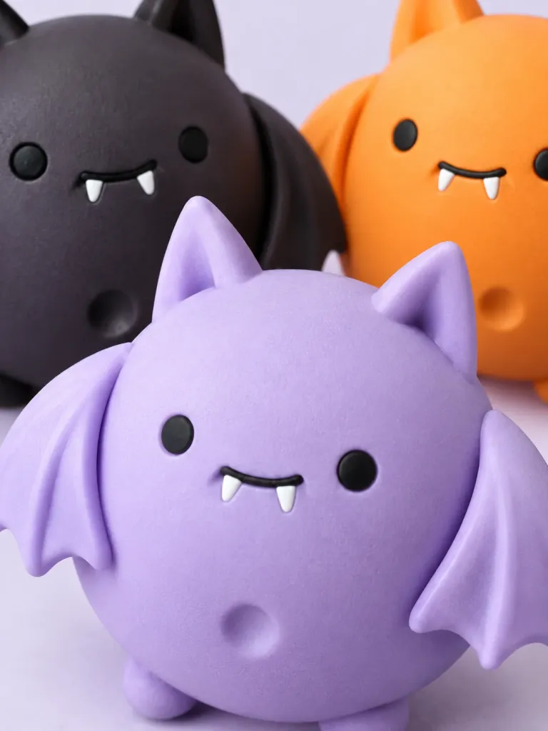Batty Bundle — Set of 3, close-up of the surface and dent
