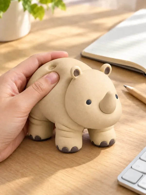 Rocky Rhino on a desk