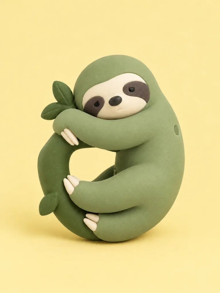 Sulky Sloth in Moss
