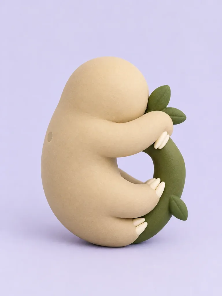 Sulky Sloth, back view