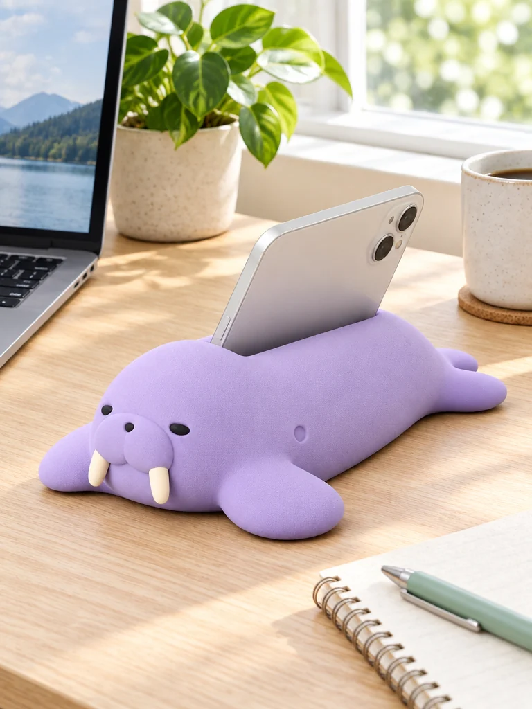 Slump Phone Rest on a desk