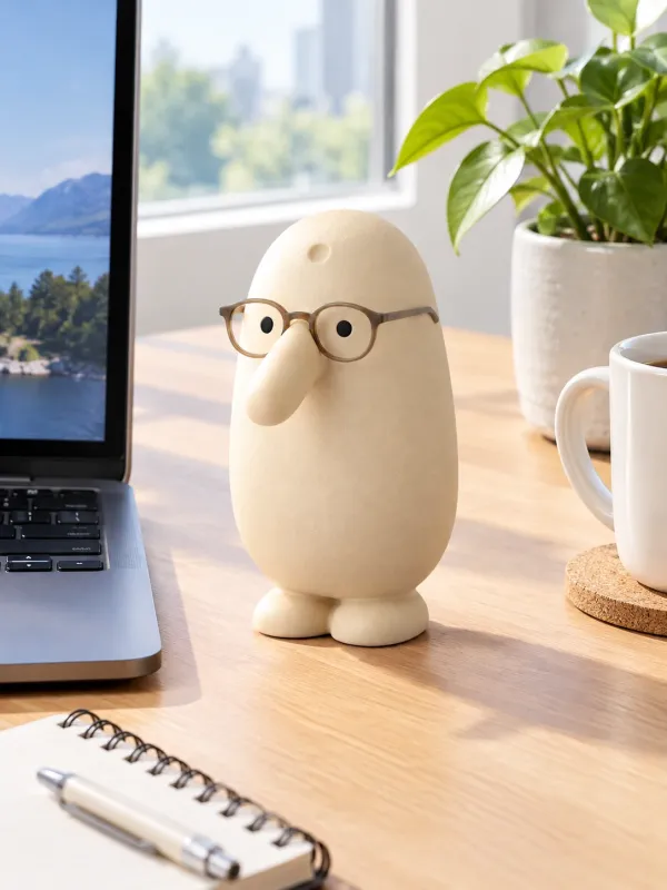 Specs Snoot Stand on a desk