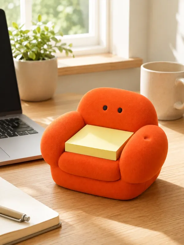 Sticky Note Sofa on a desk