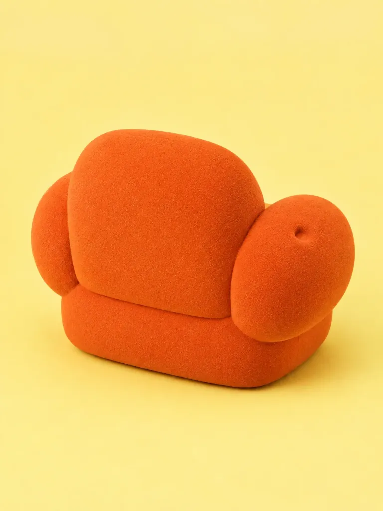 Sticky Note Sofa, back view