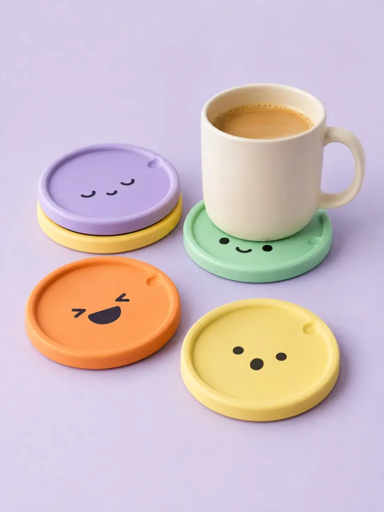 Coaster Crew — Set of 4, front view