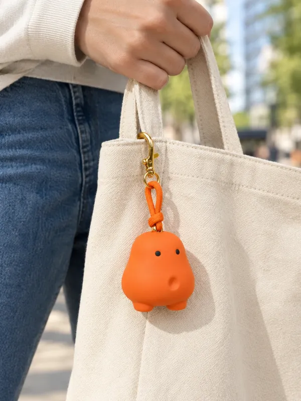 Glob Charm on a desk
