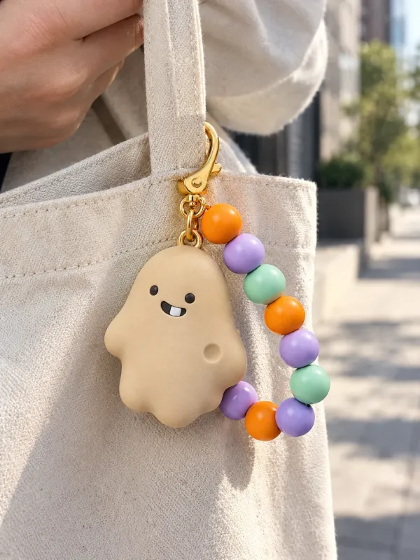 Ghost Bead Charm on a desk