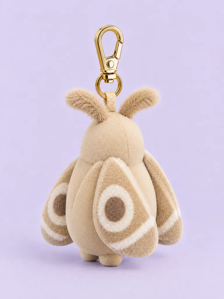 Moth Wing Charm, back view