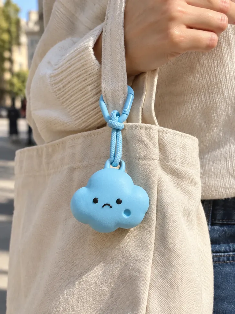 Cloud & Bolt Charm Set — Set of 2 on a desk