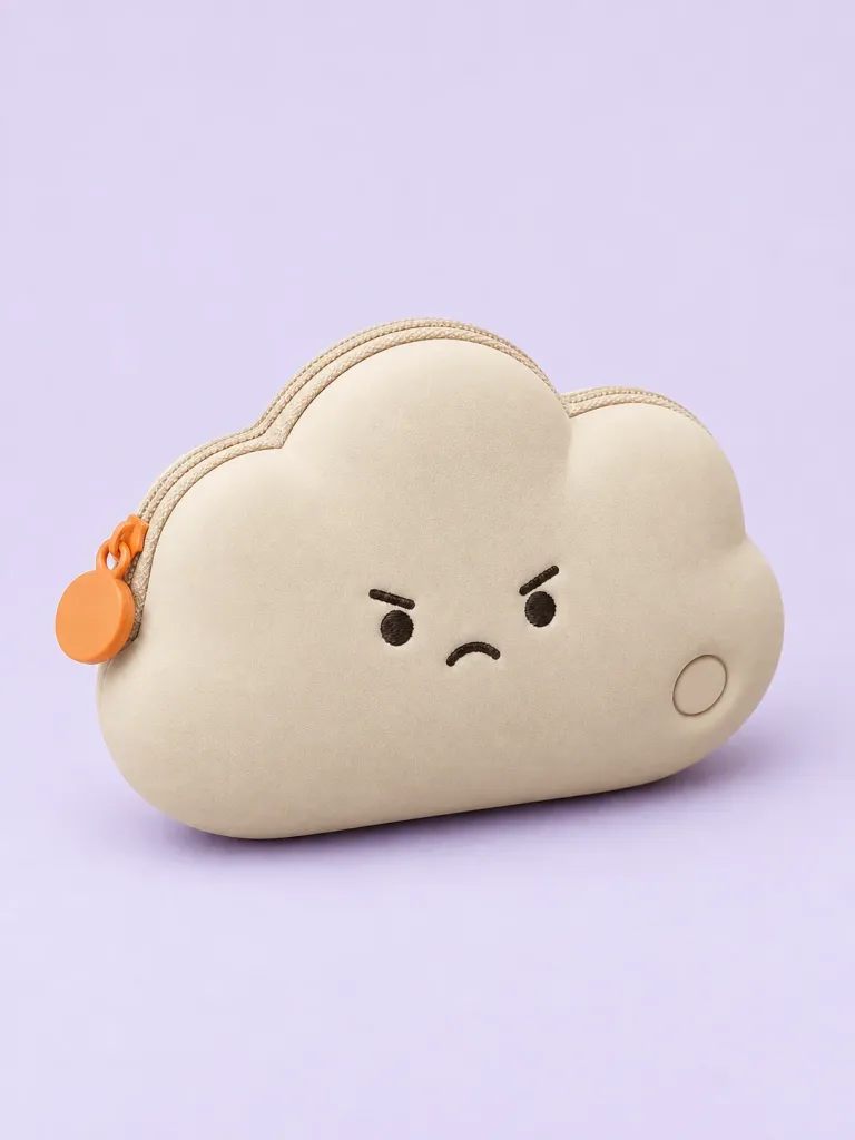 Cloud Coin Pouch in Putty