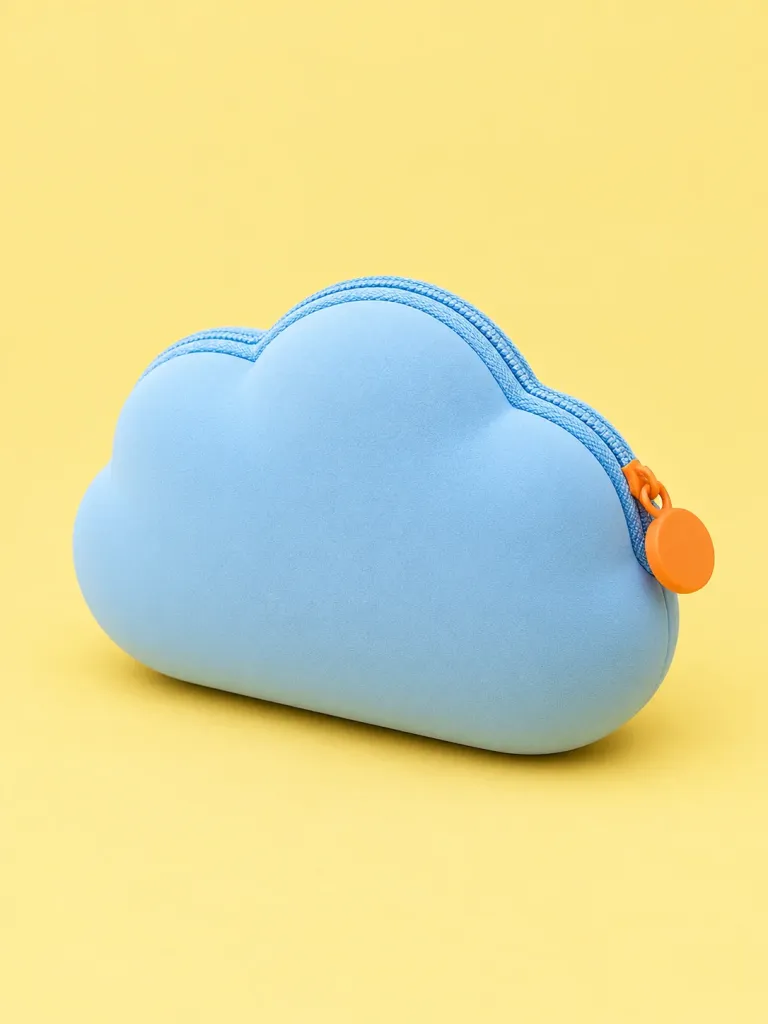 Cloud Coin Pouch, back view