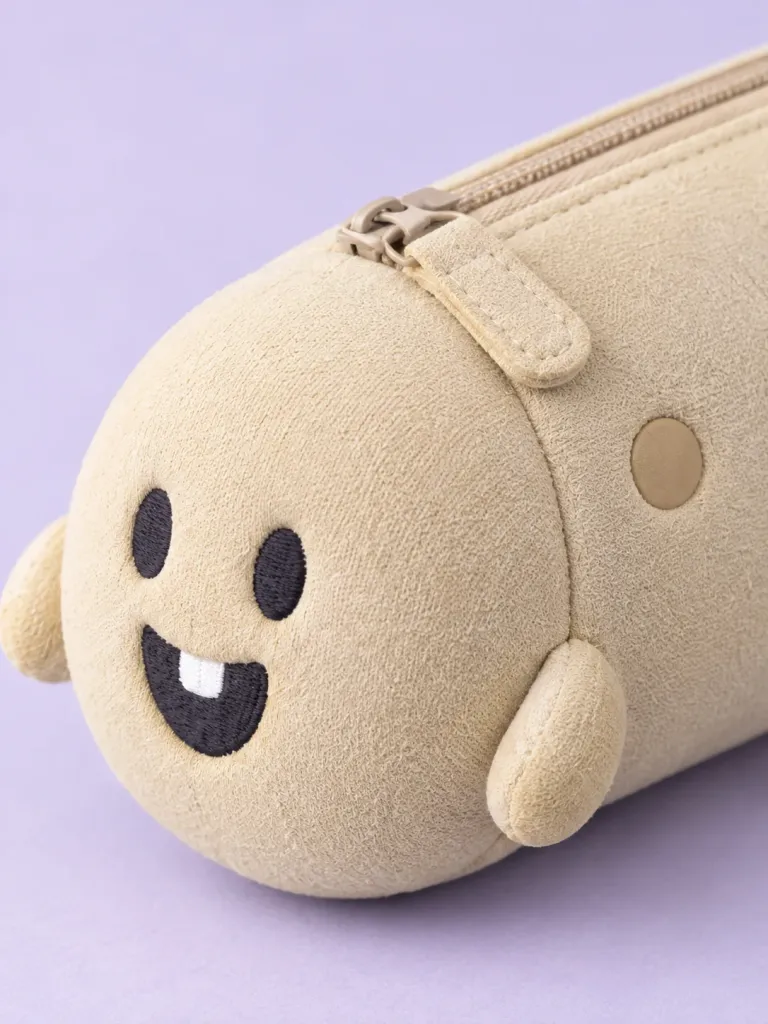 Ghost Pencil Pouch, close-up of the surface and dent