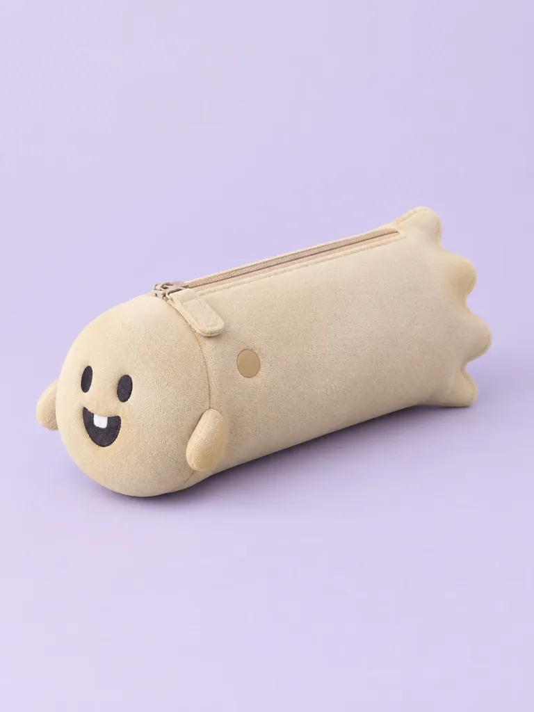 Ghost Pencil Pouch in Putty, front view