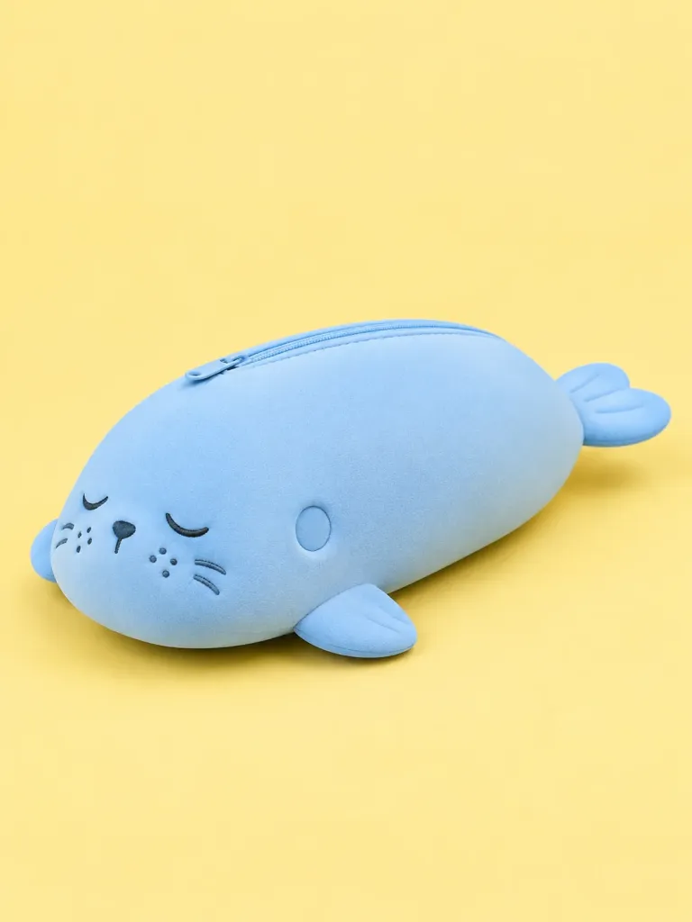 Seal Glasses Pouch in Sky, front view